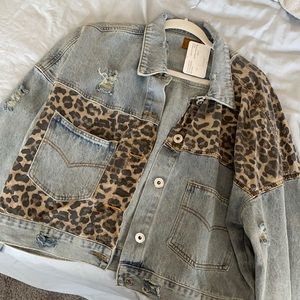 Cropped jean jacket